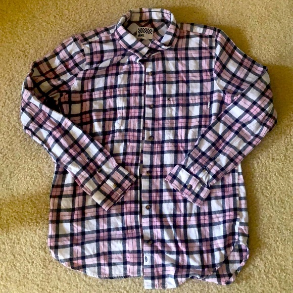 pink flannel vans